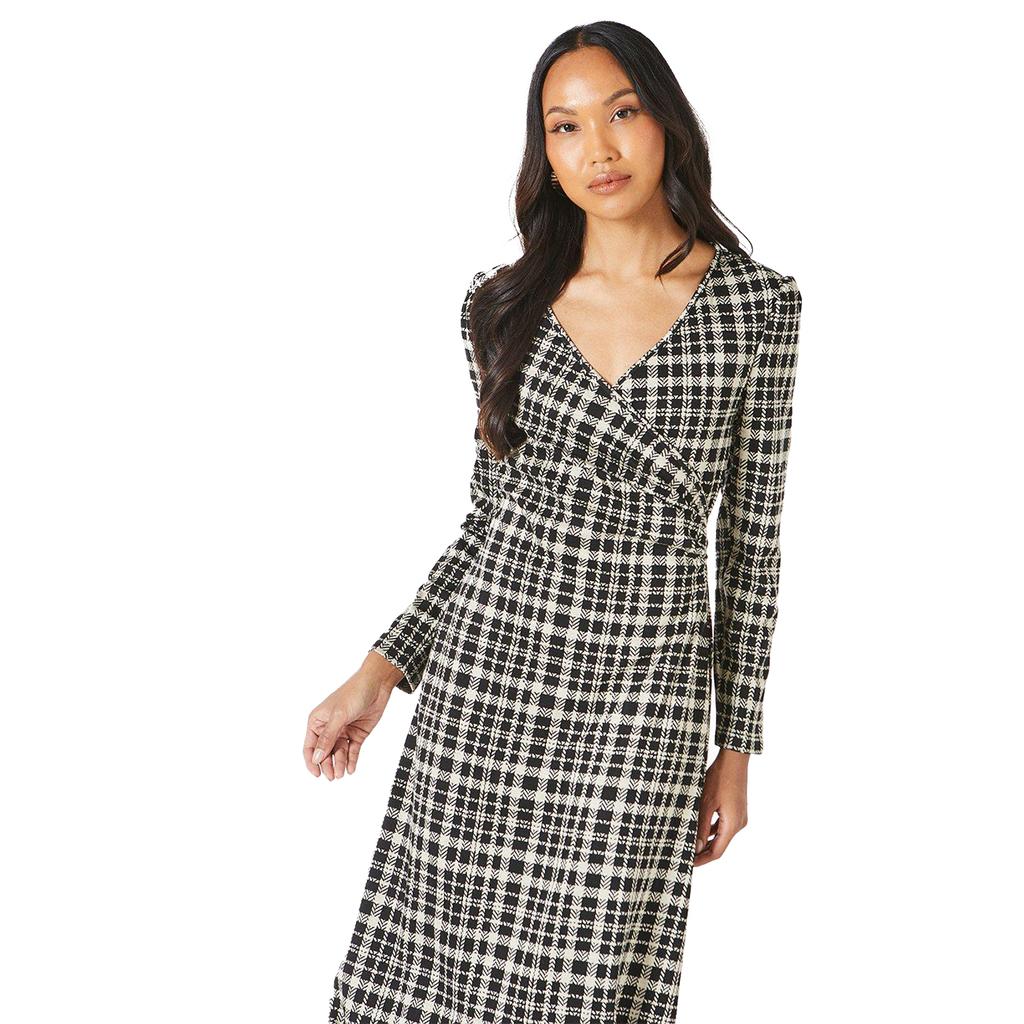 Principles Womens/Ladies Checked Jacquard Midi Dress