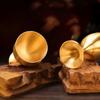 Carved Goblet Wear-resistant Brass Cup Simple Wine Cup  Bar