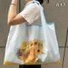Bag Foldable Shopping Bag Reusable Grocery Storage Bag Nylon Portable Shoulder Handbag Travel Tote Bag