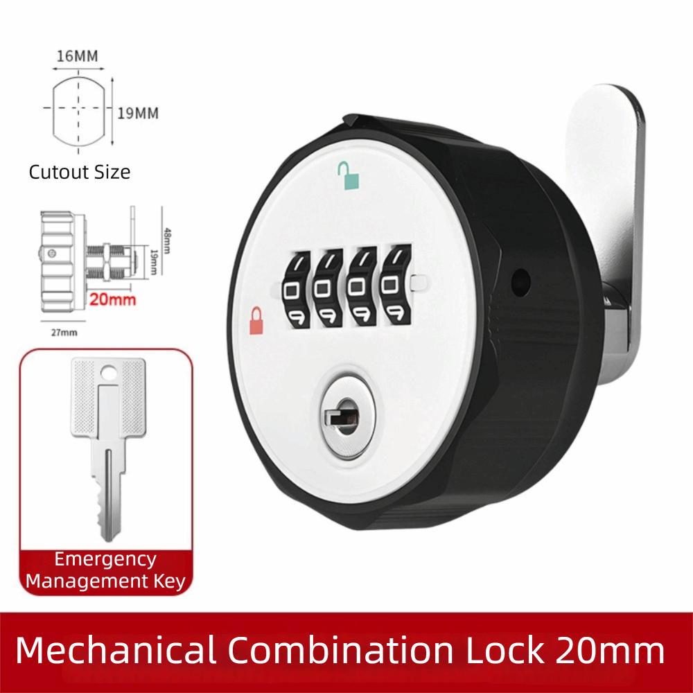 Weatherproof Drawer Lock 4-Digit Combination Security Door Bolt For Gym School Locker