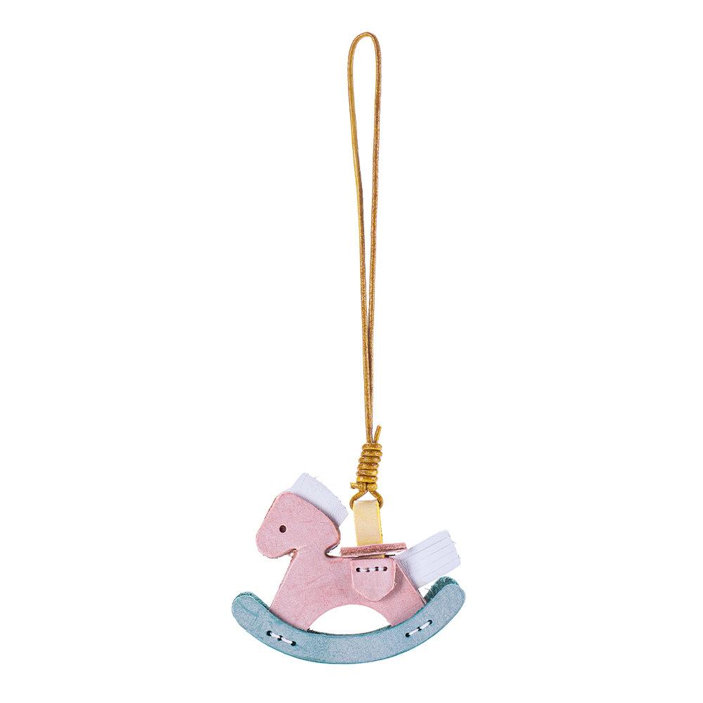 Horse Purse Charms Women Cute Designer Keychain Leather Bag Charm for Handbags Tote Bag Accessories Trendy Pendant