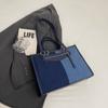 Denim Umhängetasche Damen Color Block Tragetasche Einkaufstasche