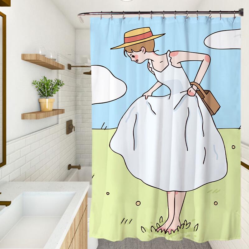 Полиэстеровая шторка для душа с цифровой печатью LISM