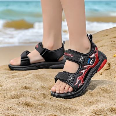 Children's Breathable Sandals 6-12 Years Old Lightweight Fashion Boys Outdoor Beach Shoes