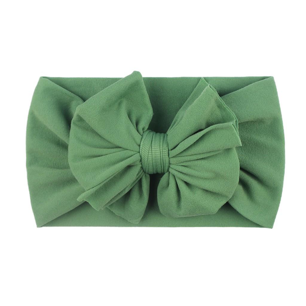 23-Color Baby Nylon Bow Headbands - Double Layer Fashion Headdress