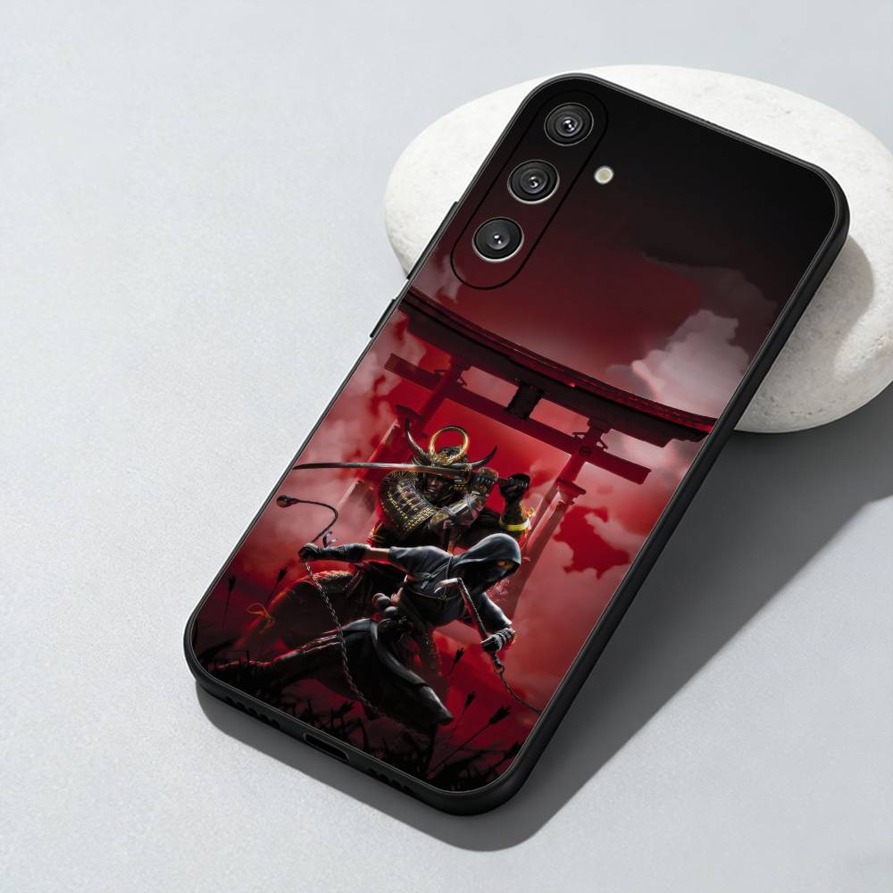 A-Assassins Creed S-Shadows Naoe and Yasuke Phone Case For Samsung Galaxy A73,A72,A71,A70,A52,A51 Others Soft Black Cover