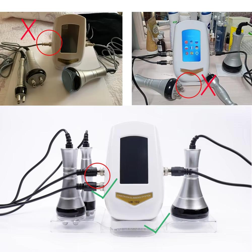 3 In 1 40K Cavitation Slimming Machine Ultrasonic Body Shaping Massage RF Facial Skin Tightening Lifting Device with Stand