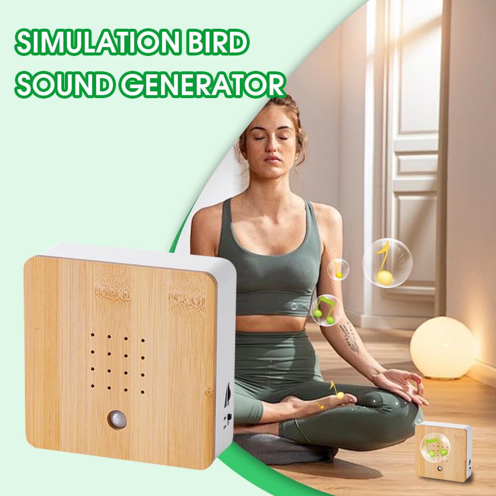Portable Chirping Sound Box Clear Mini Smart Animal Noise Machine Simulation Automatic Singing Bird Box Bedroom
