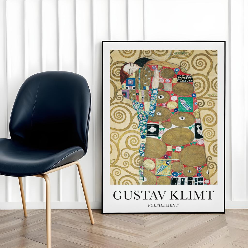 Poster Gustav Klimt Abstraction Fulfillment
