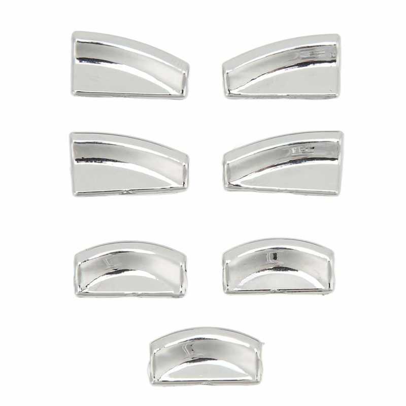 7pcs Window Lift Button Trim Sticker ABS Chrome Silver Replacement for Mercedes Benz A B C E CLA GLA Class W176 W246 W204