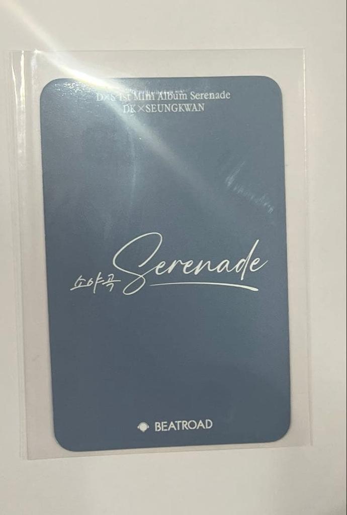 [USED] DxS Serenade Seungkwan Bonus Photocard Korea beatroad