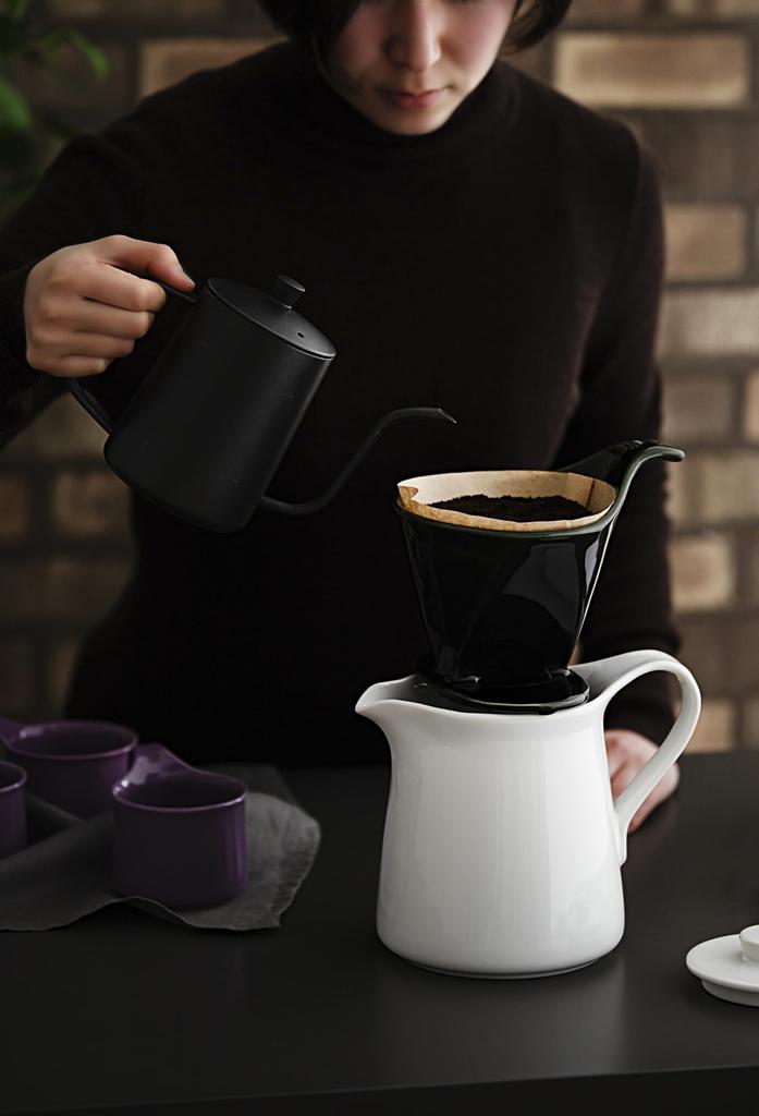 ZERO JAPAN Dripper XL Black BKK-15XL BK, 5-8 Cups, Made In Japan, Mino Ware