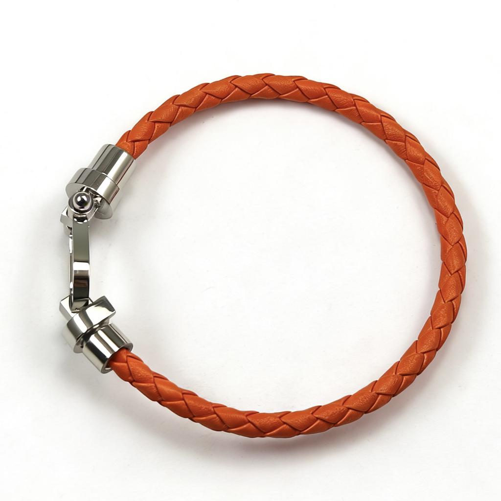 European and American Fashion U-shaped Bracelets Multi-color Braided Leather Rope Magnet Buckle Horseshoe Bracelet Personality Trend