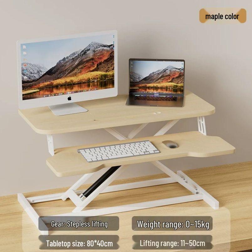 Hydraulic Pneumatic Standing Desk & Monitor Riser
