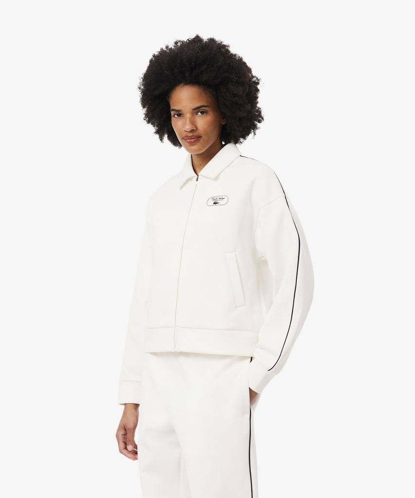LACOSTE Women'S Tennis Heritage Zip-Up Sweatshirt Sf6822-56N Ev0