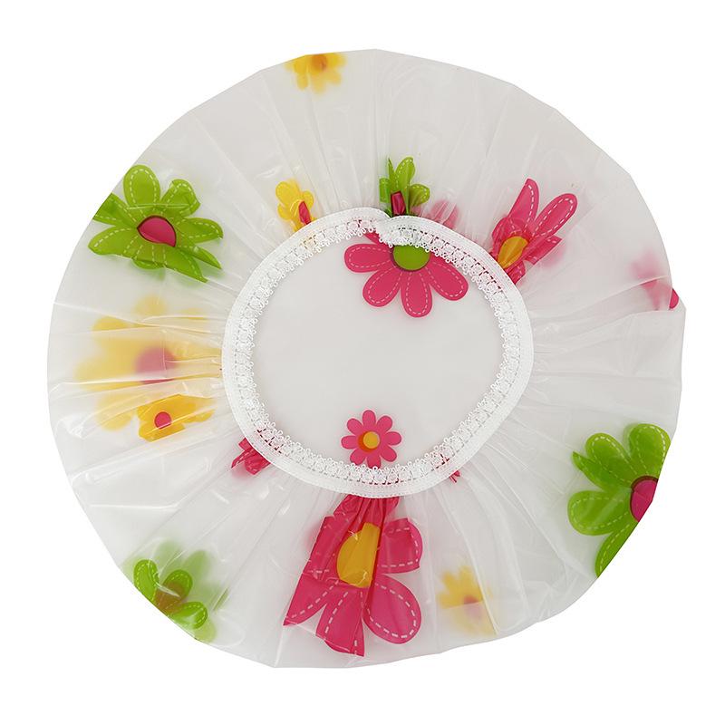 Reusable Waterproof Elastic Shower Cap for Women - Spa & Salon Hair Protection