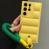 Wrist Strap Phone Case For Samsung  S26 S25 Ultra S24 S23 S21 S20 FE S22 Plus A16 A06 A55 A35 A25 A15 A05s A05 Down Jacket Style