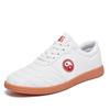 New tai chi shoes breathable beef tendon sole leather surface white sports shoes spring and autumn tai chi martial arts shoes