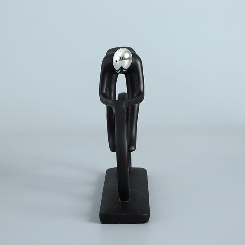 Nordic Simple  Resin Modern  Bicycler Cyclist Statue Bicycle Rider Statue Figurine Office Living Room Decor