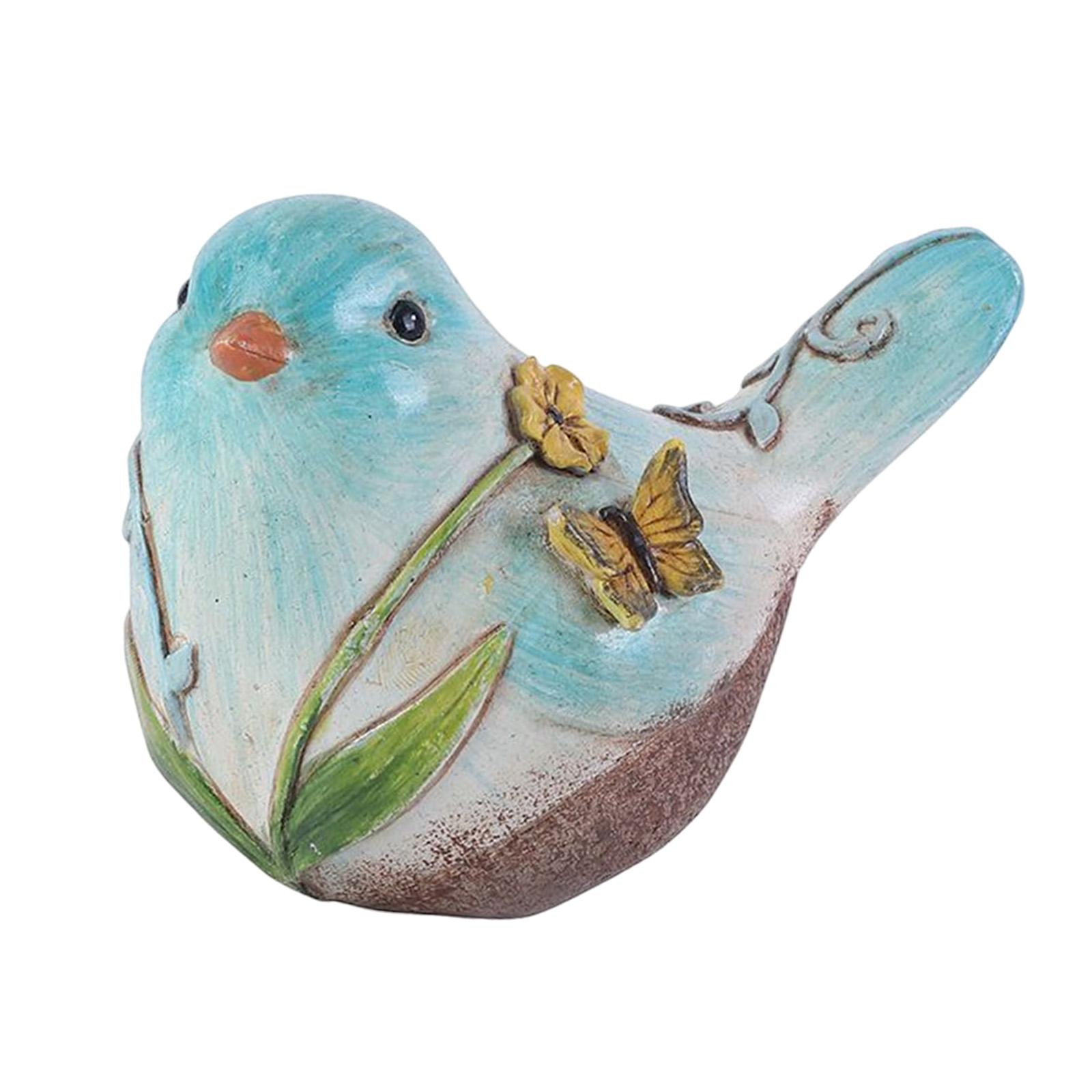 

Animals Miniature Figurines Small Bird Figures Sculpture Mini Cute Bird Resin