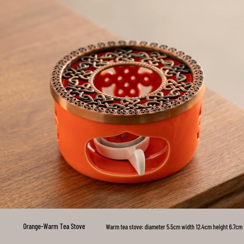 Chinese Style Candle Tea Warmer Set