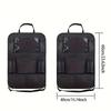 2Pcs Car Seat Back Storage Bag with 10 Compartments, Mesh Pockets for Daily Items & Books, Universal for All Cars and SUVs