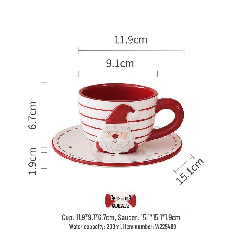 Cartoon Santa Claus Ceramic Dinnerware Set