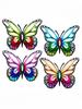 2D Metal Butterfly Wall Art Decor Butterfly Wall Hanging Sculpture For Garden Living Room Outdoor Indoor Wall Hanging Decor