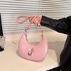 2025 new underarm bag women's large-capacity portable fashion retro shoulder bag niche simple commuter crescent bag