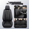 All-Season Universal Five-Seater Leather Car Seat Covers: Full Coverage Mats for Driver, Passenger, and Rear Seats