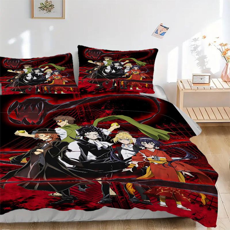 

3pcs Demon Slayer Bedding Set. Soft and Comfortable with No Core Included (1x Duvet Cover + 2x Pillow Covers) yy251010199 135x200cm