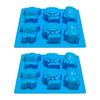 2Pcs 6 Cavity Silicone Soap Molds Nontoxic Easy Releases Design Lions Hippo Bear Shape For Kids Baking And Craft Activities