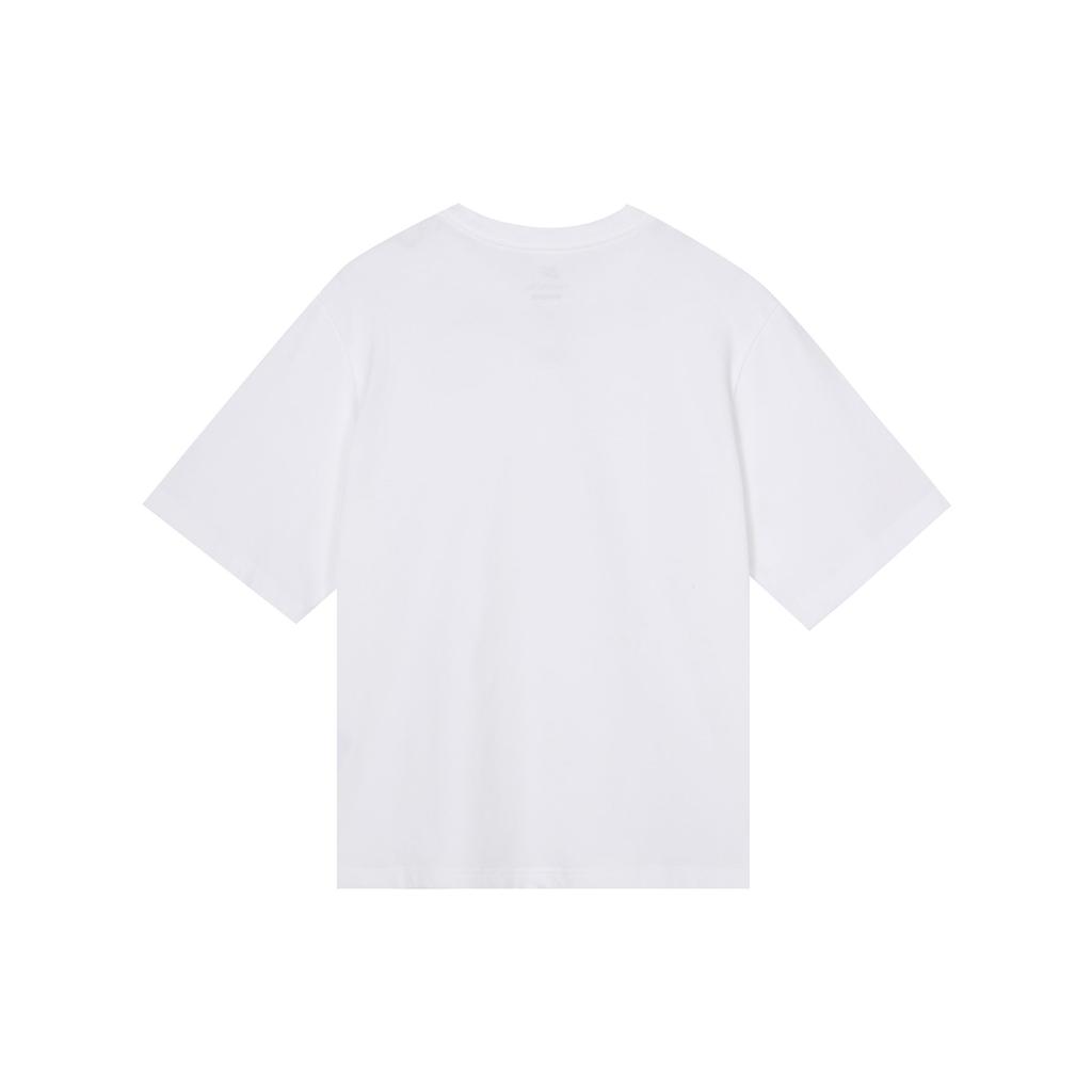 Nike Sportswear Essential Boxy Logo Crew Neck Casual T-Shirt Women Tops White DD1238-100