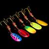 10Pcs Colorful Metal Spinner Baits Set Trout Fishing Lures Sequins Baits Treble Hook Hard Metal Baits Crankbaits Enduring