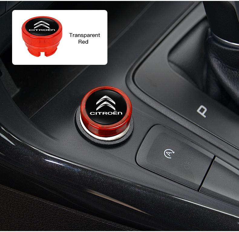 Car Cigarette Lighter Cover DustProof Decoration Cap For Citroen Cross Berlingo Xsara Grand Picasso Jumper Cactus Saxo Jumpy C8