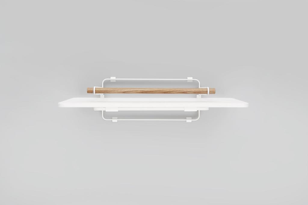 Yamazaki Diatomaceous Earth Bath Mat 3284 Stand, Tosca, White,