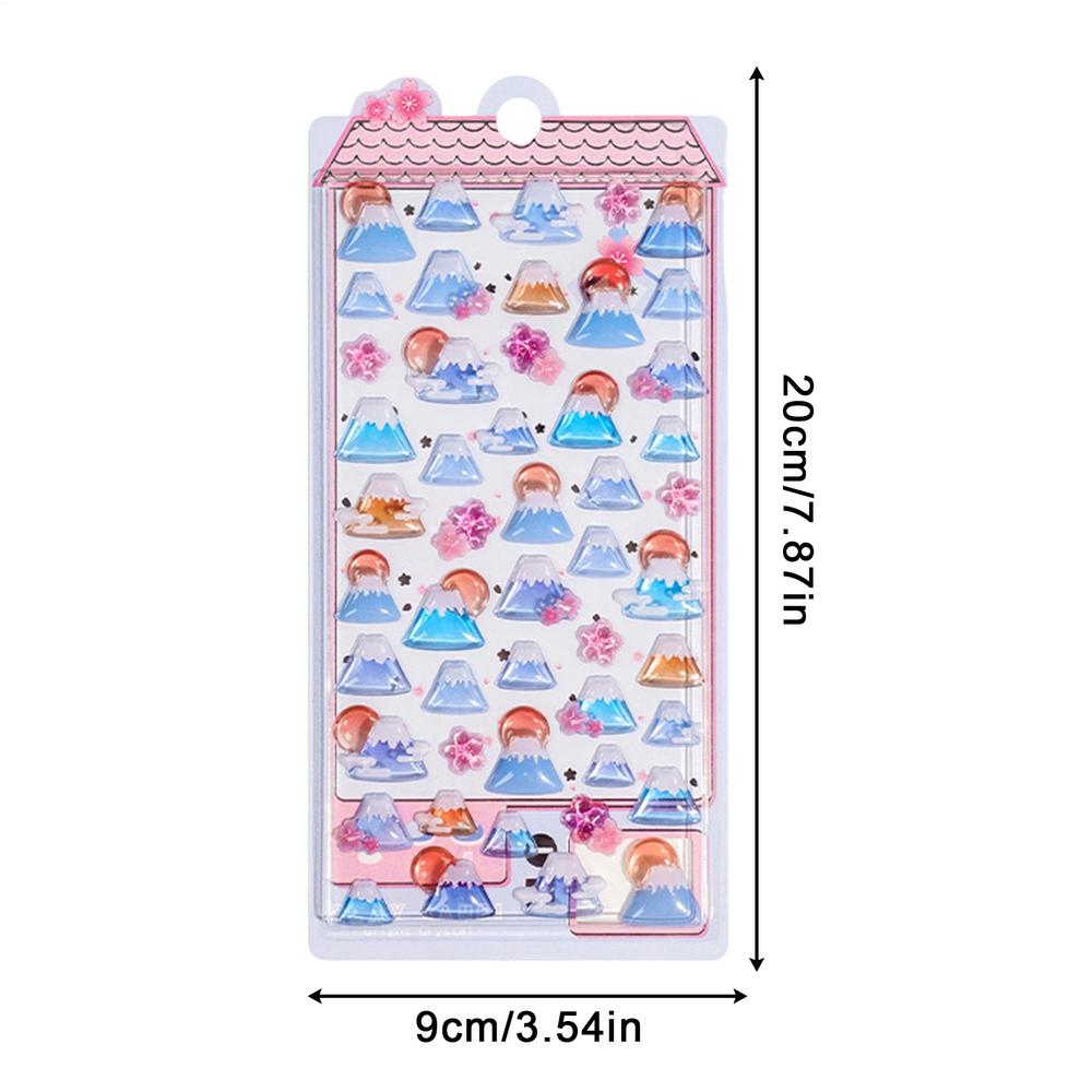 3D-Sticker im japanischen Stil für Scrapbooking & Journaling, Niedliche Handkonto-Aufkleber für Handyhüllen, Laptops, Karten, DIY-Bastelarbeiten