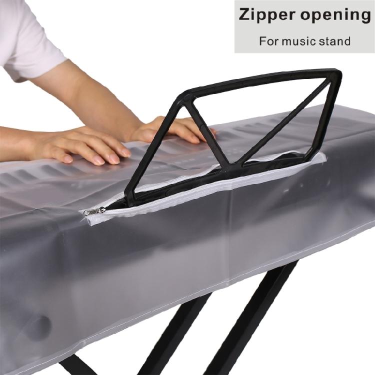 Piano Keyboard Anti Dust Cover, Clear Anti-Dust Cover Key Cover for 61/ 88 Keys