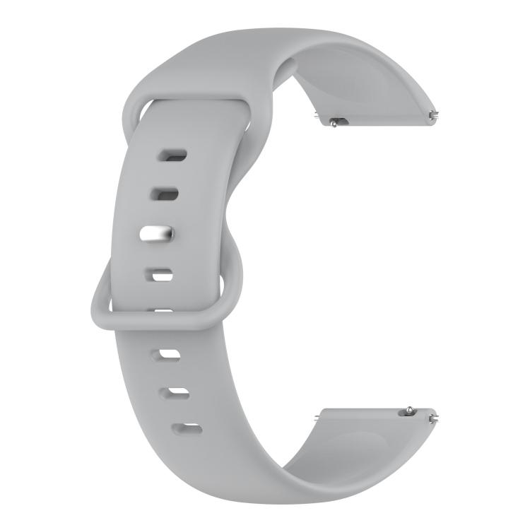

For Samsung Galaxy Watch4 40mm/44mm 20mm Solid Color Silicone Watch Band For Samsung Galaxy Watch4 40mm/44mm темно-сірий колір