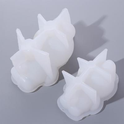 Kitchen Supplies Cake Mold Sleeping Bear Mold Mousse Food Grade Pudding Mold Silicone 3D Candle Mould DIY