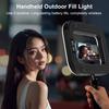 LED Mobile Video Stabilizer Rechargeable Cell Phone Light Handheld Phone Stabilizer with Phones Holder for Video Recording