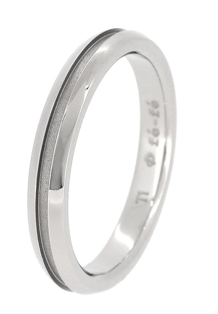 [Fe-fe] fe-fe x phiten [Special Edition] Phiten Slim Line Titanium Men's Ring, Sizes 13-19 (Size 17), Simple Sports Jewelry