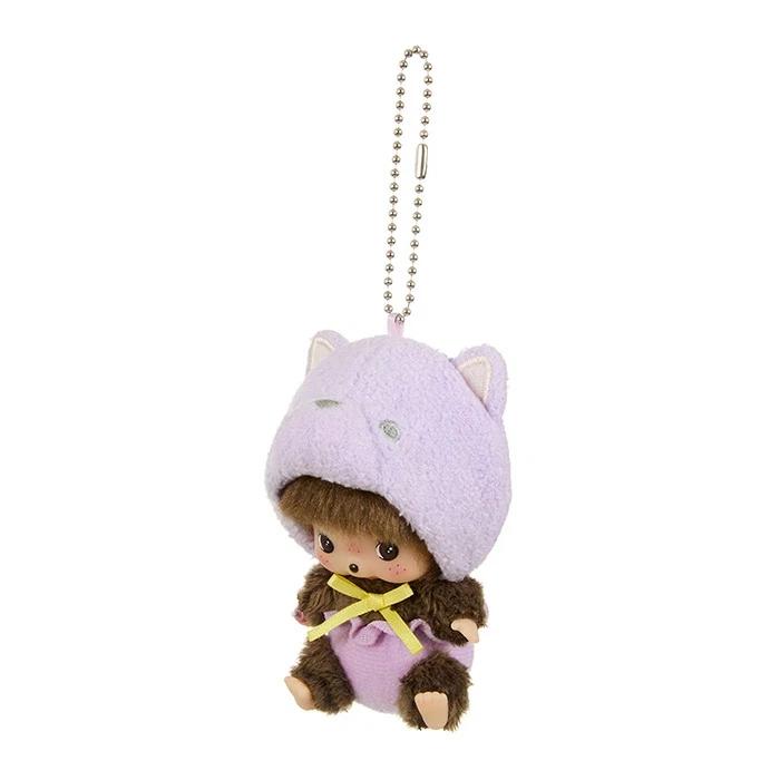 Sekiguchi Bebichhichi ANIMAL Plush Doll Keychain CAT Japan NEW Monchhichi