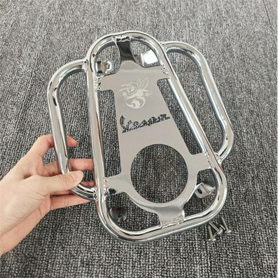 Vespa Sprint 150 Wing Footrest Frame with Cup Holder & Luggage Rack.