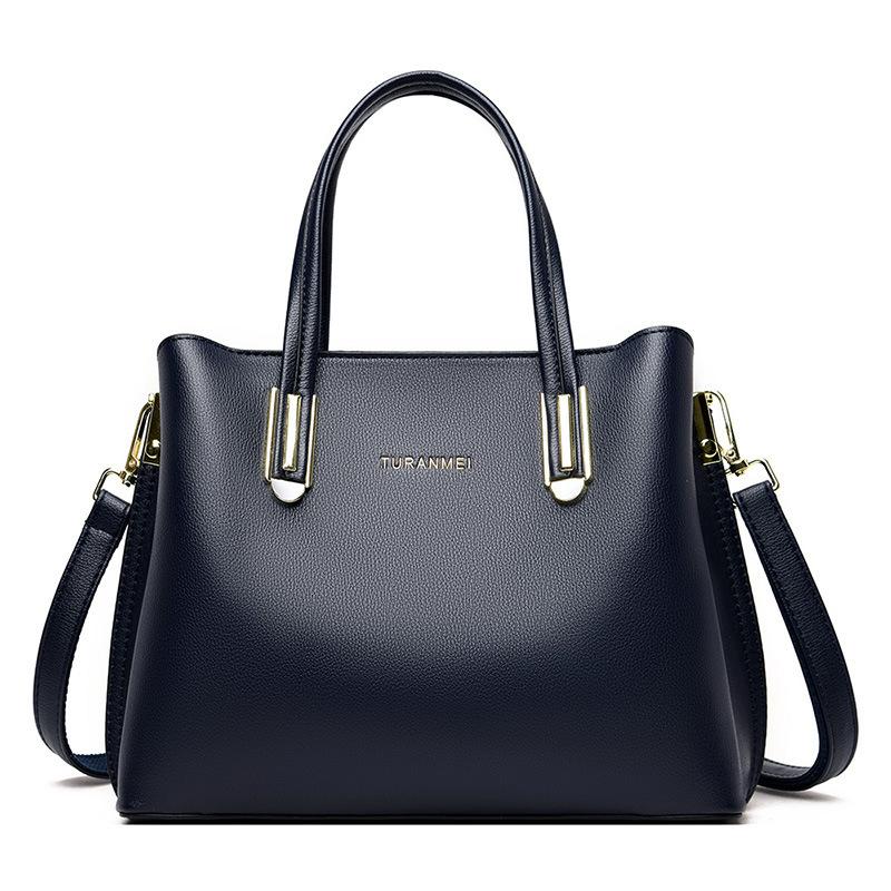 

Осінь і зима, нова проста темпераментна сумочка, модна жіноча сумка на одне плече, косий розмах, сумка для матері великої місткості темно-синього кольору