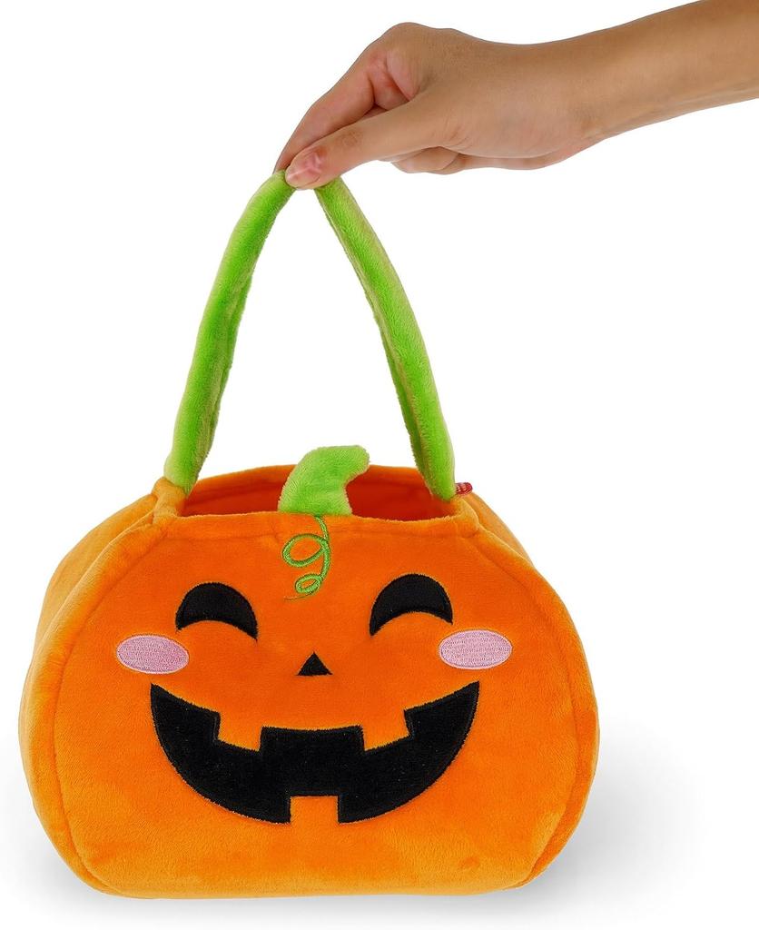 Legami - Bolsa Para Truco O Trato Halloween, Pumpkin, Para Caramelos, De Tela Suave Plegable, Con Asa, 20 X 35 X 3 Cm