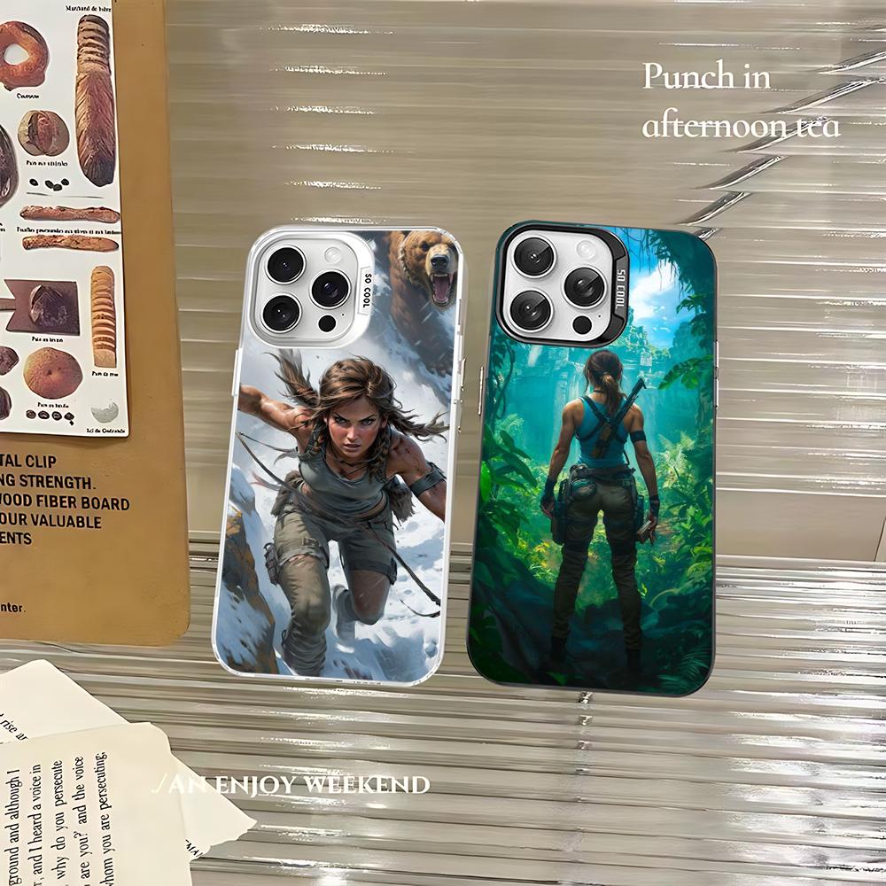 Video Game Tomb Raider Phone Case For IPhone 16 15 14 13 12 11 Pro Max X XR XSMAX 8 7 Plus Matte Shockproof Back Cover
