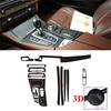3D Carbon Fiber Pattern Vinyl Car Interior Trim Sticker For BMW 5 Series F10 F18