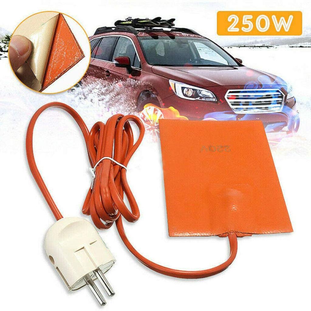 250W Car Engine Heater Oil Pan Tank Heater Pad Universal Silicone Heater Pad Engine Oil Pan Sump Tank Heater Pad with