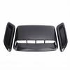 Car Hood Air Flow Vent Decorative Kit Carbon Fiber Pattern Modification Hood Scoop and Side Vents